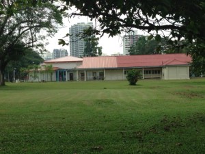 A view of the tuberculosis ward on the side.