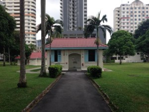 The infectious diseases research centre - set in a quaint old house.