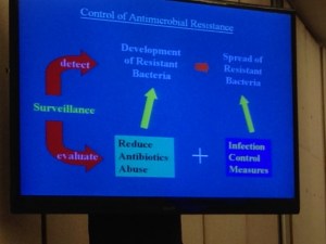 Another of Prof Seto's slides on the overview of antimicrobial resistance and control.