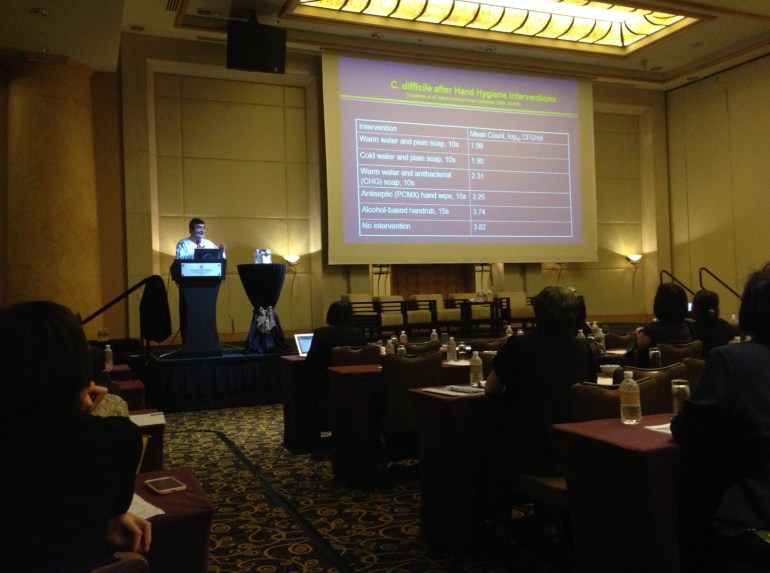 Talk on Clostridium difficile at ICICAS 2015 by Prof William Rutala from UNC School of Medicine