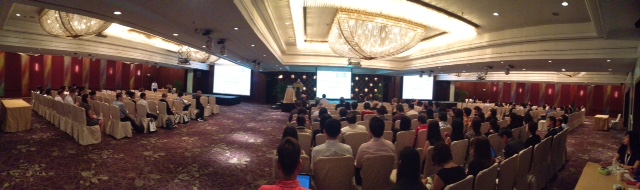 A panoramic view of the opening ceremony.