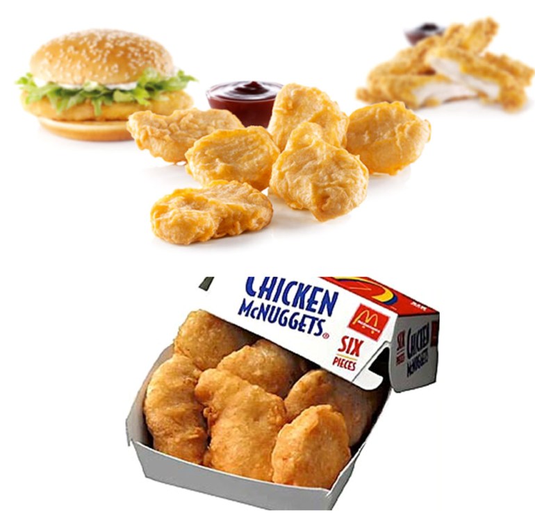 McDonald's chicken products (images from Google Images)