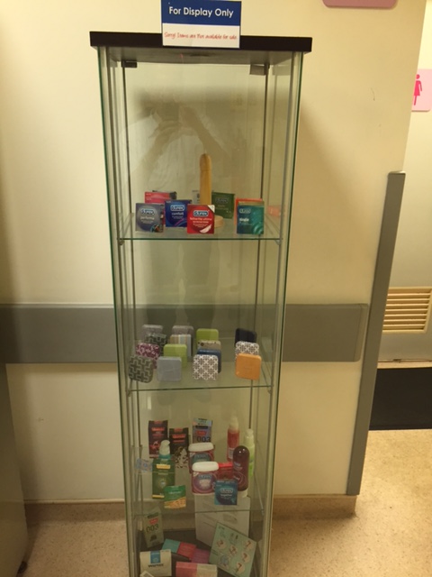 A display case within DSC Clinic.