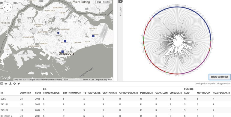 Another view of the Singapore ST22-MRSA-IV data on Microcreact