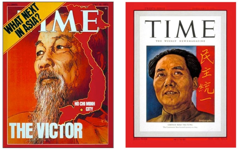 Key figures in the discovery of artemisinin - General Vo from Vietnam and Chairman Mao.